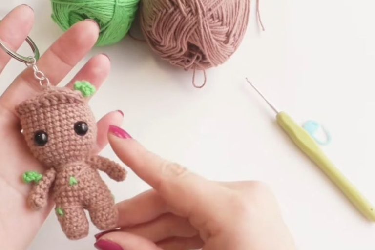 Crochet Baby Groot Keychain Idea You’ll Love to Try