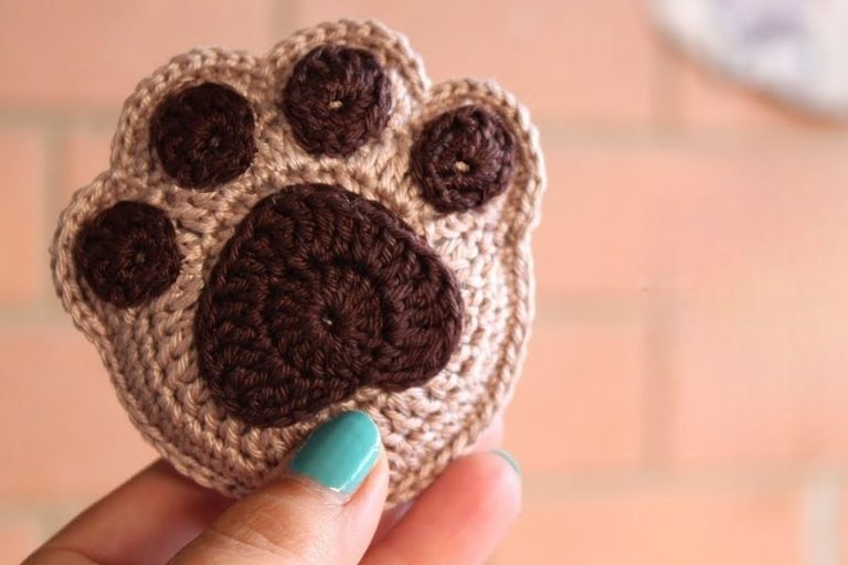 Crochet Paw Print Pattern Free for Pet Lovers
