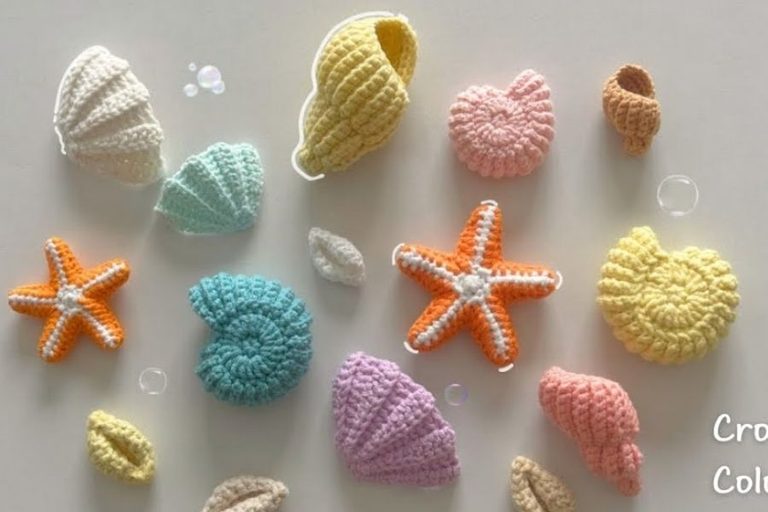 Crochet Seashells Pattern Free for a Beachy Project